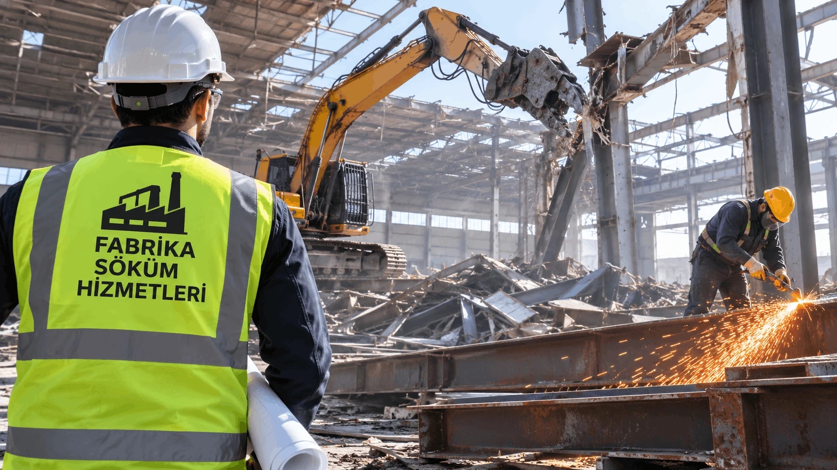 Fabrika söküm yapan firmalar - endüstriyel tesis ve çelik konstrüksiyon demontajı
